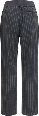 Herno Pinstripe Drawstring Trousers - Gray