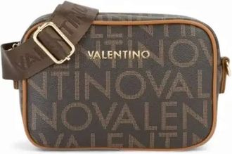 Valentino Tassen, Dames, Bruin, ONE Size, Leer, Regina Re Crossbody Tas