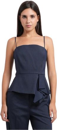 HUGO BOSS Sleeveless Tops - Dames - Tops zonder mouwen - Blauw - M - Tops
