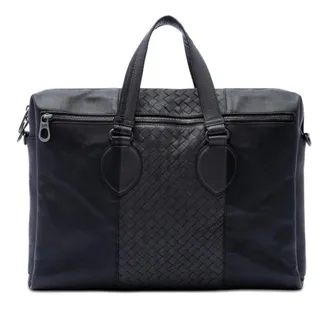 Bottega Veneta Pre-owned Bottega Veneta Bicolor Nappa Intrecciato Briefcase Unisex FIKDB7R48V9UJ1P9