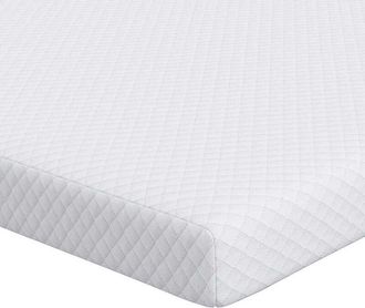 vidaXL Mattress Pads White 120 x 200 cm 100% polyester jacquard fabric Vidaxl