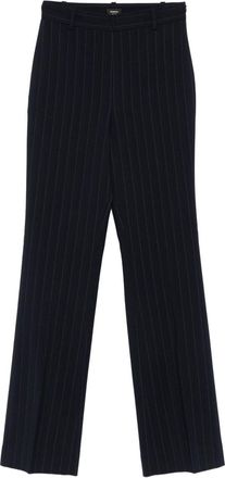 Pinko Trousers Blu Bianco