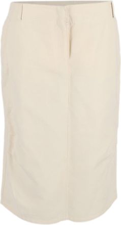 Max Mara Midi Skirt in Cream Linen
