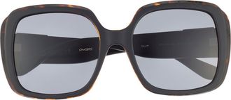 Guess 55mm Square Sunglasses in Matte Black /Smoke at Nordstrom Rack
