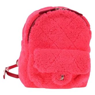 Chanel Pre-owned Vintage Rugzak - Dames - Vintage Rugzakken - Roze - ONE Size - Vintage