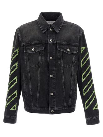 Off-White ブラックレザーライダースジャケット ⭐️レアOff-White（オフホワイト）ライダースジャケット（Mサイズ）