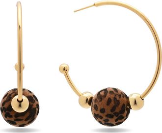 Eye Candy Los Angeles Lara Hoop Earrings in Gold at Nordstrom Rack