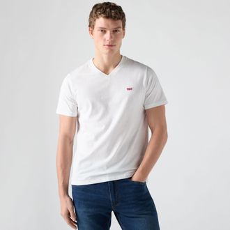Levi's Classic Housemark V Neck Tee - Mens - 2XL - White