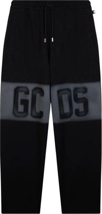 GCDS Jogger Broek Spray Logo - Heren - Sweatpants - Zwart - XL - Katoen - Broeken