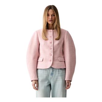 Rotate Rotate Birger Christensen, Dames, Jassen, Roze, Maat: 2XS Wol