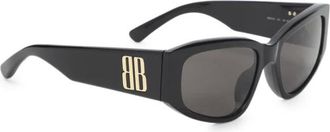 Balenciaga Sunglasses, unisex, Black, Size: ONE SIZE Nano D Frame Sunglasses