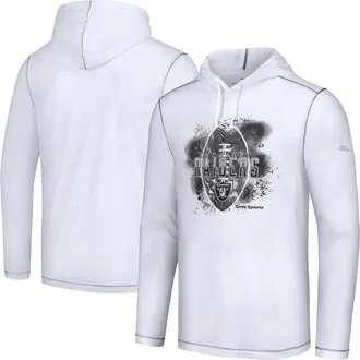Tommy Bahama Mens Tommy Bahama White Las Vegas Raiders Graffiti Touchdown Pullover Hoodie at Nordstrom, Size Large