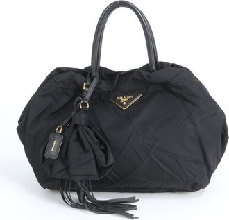 Prada Black Nylon Tote Bag (Pre-Owned)