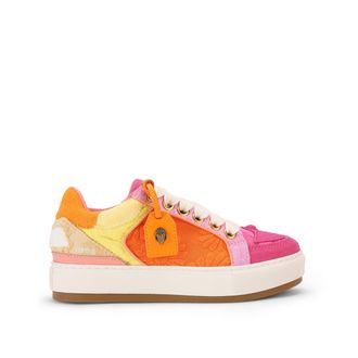 Kurt Geiger Womens Suede Fabric Southbank Tag Sneakers - Multicolour - Size UK 4
