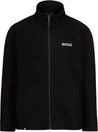 Regatta Great Outdoors Hedman II Two Tone Full Zip Fleece Jacket in Black And Black at Nordstrom, Size Xxx-Large