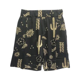 A Paper Kid Casual Shorts, male, Black, Size: M Graphic-print Shorts