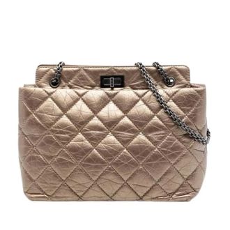 Chanel Pre-owned Vintage Quilted Tote - Dames - Pre-owned - Bruin - Maat: ONE Size Leer