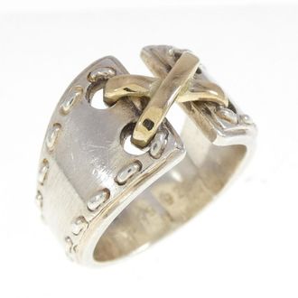 Herm&egrave;s Silver 925 Band Ring (Pre-Owned)