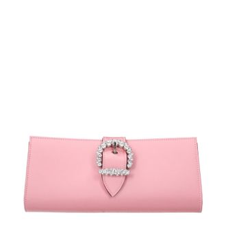 Jimmy Choo London Pochette Cheri Damess Roze/ijssatijn