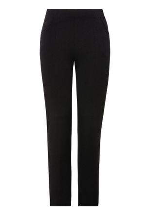 KjBrand Schlupfhose KJBRAND Schlupfhose Susie in Bi-Stretch, Kammgarnoptik, Damen, Gr. 21, K-Gr, schwarz, Web, Obermaterial: 63% Polyester, 35% Viskose, 2% El