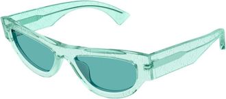 Gucci Zonnebril - Dames - Zonnebrillen - Blauw - 53 MM - Accessoires