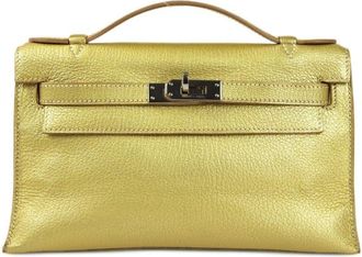 Hermès 2005 Kelly Cut clutch - women - Goat Skin - One Size - Gold