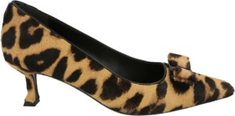 Ferragamo Siwar Leopard Print Kitten Heels