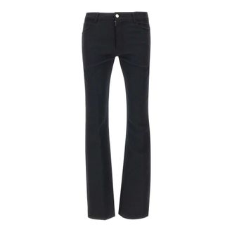Courr&egrave;ges Wide Trousers, male, Black, Size: M Signature 70s Bootcut Pants