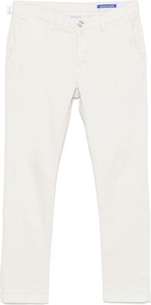 Jacob Cohen Tailored Fit White Denim Jeans