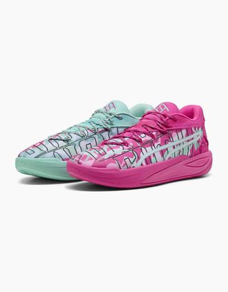 Puma Womens Stewie 4 Timeless Basketball Trainers - Pink - Size: 10 44.5