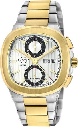 Gevril Group Potente Chronograph Automatic White Dial Mens Watch 18503B