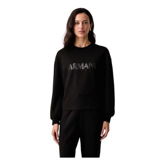 A|X Armani Exchange Sudadera de Viscosa - Sweatshirts & Hoodies - Mujer - Negro - XS