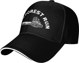 Generic Lumberjack - Chainsaw Run Run Woodworker Logger Carpenter Unisex Duck Tongue Cap Lightweight Snapback-Cap Adjustable Trucker Hat for Golf Outdoor Hiki