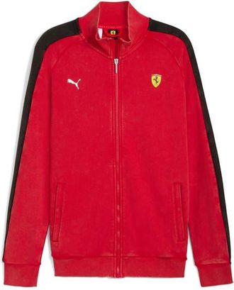 Puma Ferrari T7 Cotton Jacket in Rosso Corsa at Nordstrom, Size Xx-Large