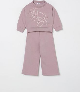 Il Gufo Coordinato in cotone con fiori Il Gufo