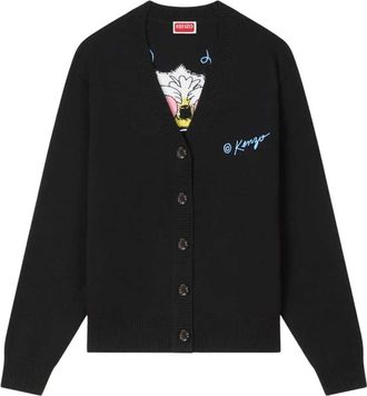 Kenzo Kenzo Wild Tiger Strickjacke aus Wolle und Baumwolle