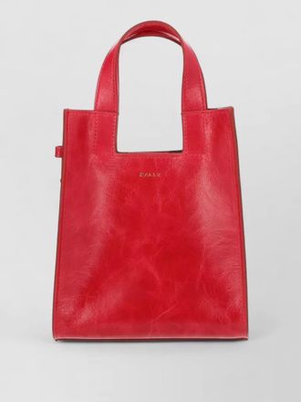 Bally tote bag top handles adjustable strap