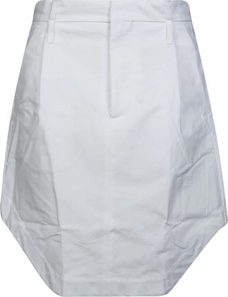 Victoria Beckham Cargo Rok - Dames - Korte rokken - Wit - XS - Leer - Rokken