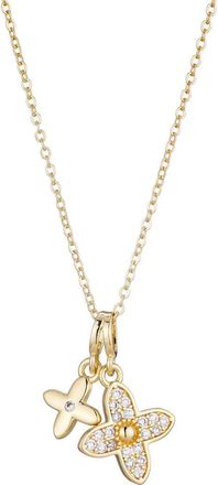 Adornia Pavé CZ Clover Pendant Necklace in Gold at Nordstrom Rack