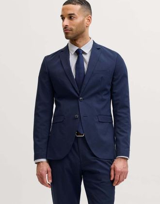 Jack & Jones Franco blazer monopetto super slim fit blu navy scuro
