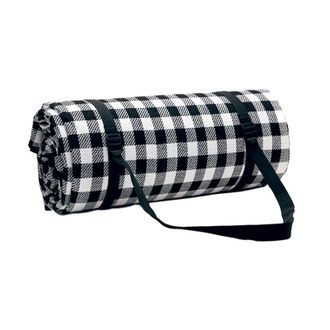 OEM Manta Extragrande Para Picnic, Camping O Playa, Impermeable Con Asa, 200 X 200 Cm - Negra