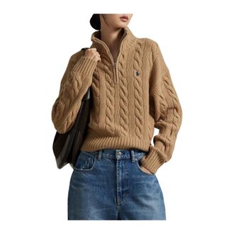 Polo Ralph Lauren Dames, Truien, Beige, Maat: XS Wol