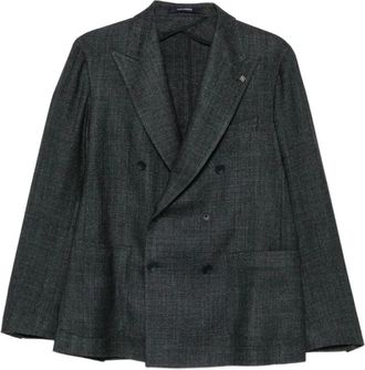 Tagliatore Montecarlo Jacket - Heren - Blazers - Blauw - L - Leer - Jassen