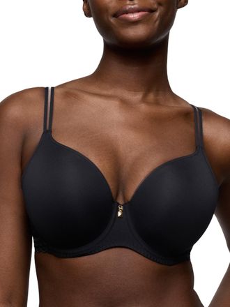Prima Donna Womens Twist Side Padded Heartshape Bra Charcoal - Black Polyamide - Size 32E