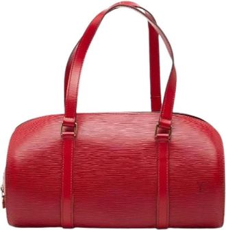 Louis Vuitton Pre-owned Handbags, female, Red, Size: ONE SIZE Pre-owned Vintage Leather Handbag
