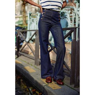 La petite &eacute;toile Jeans in matrozenstijl PAULIE B