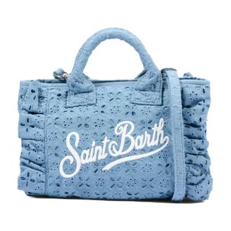 MC2 Saint Barth Handbags, female, Blue, Size: ONE SIZE Vanity Mini Volant Bag