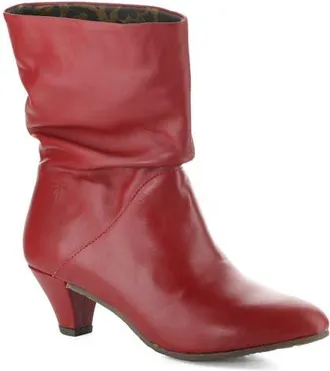 FLY London Pulk Almond Toe Bootie in Rust at Nordstrom, Size 39