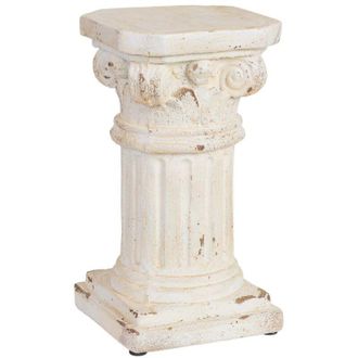 Wanderlust Deco Columna Decorativa De Magnesio Blanco 25x25x45h Cm