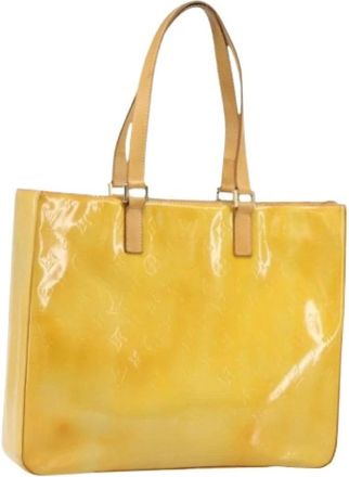 Louis Vuitton Pre-owned Tote Bags, female, Yellow, Size: ONE SIZE Pre-owned Vintage Leather Tote Bag